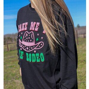 Take Me to the Rodeo Embroidery long sleeve tee
